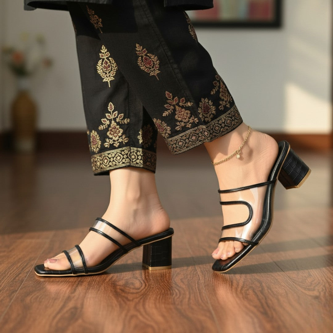 Croc Black Textured – 422-7