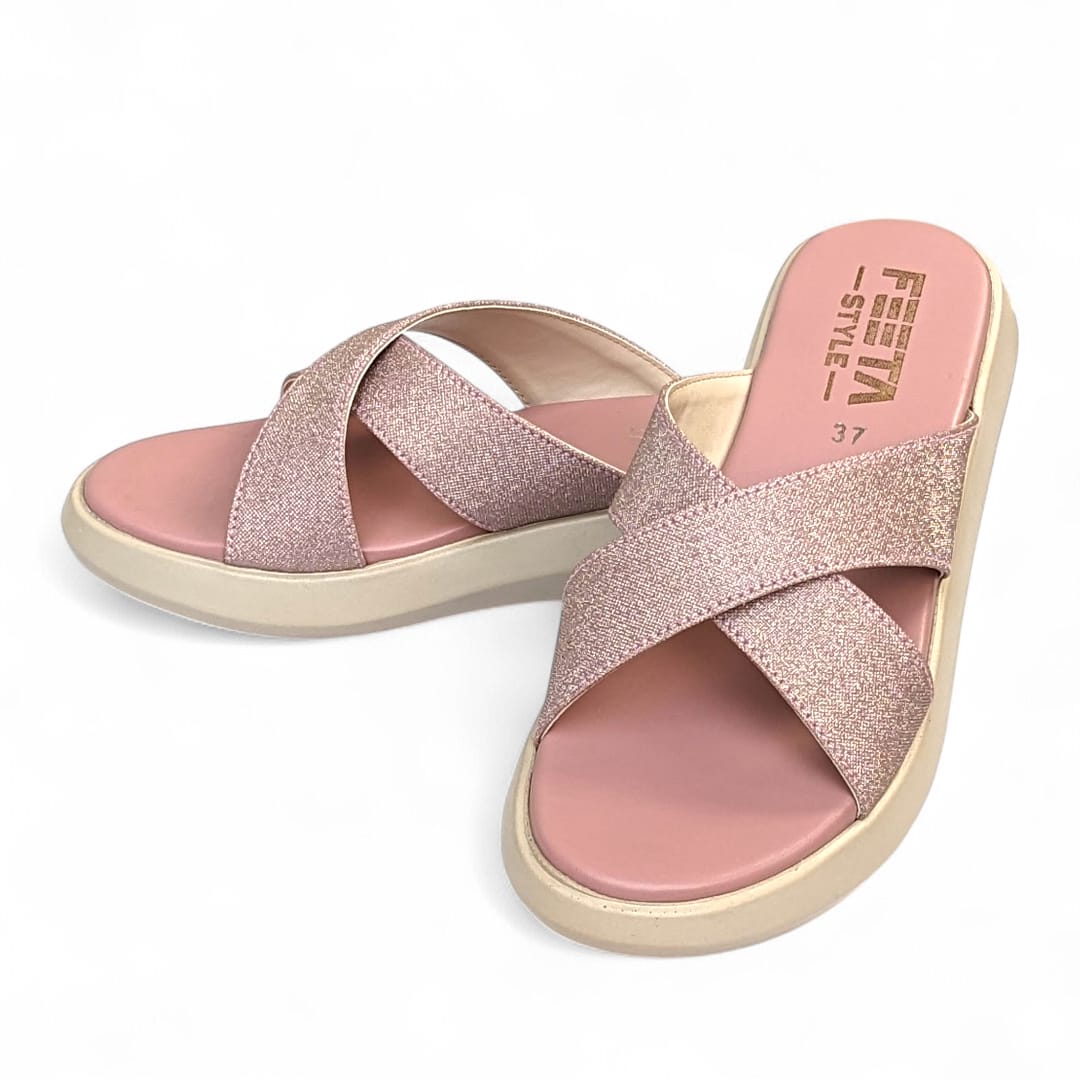 Pink Comfy Casual Slippers 472-7