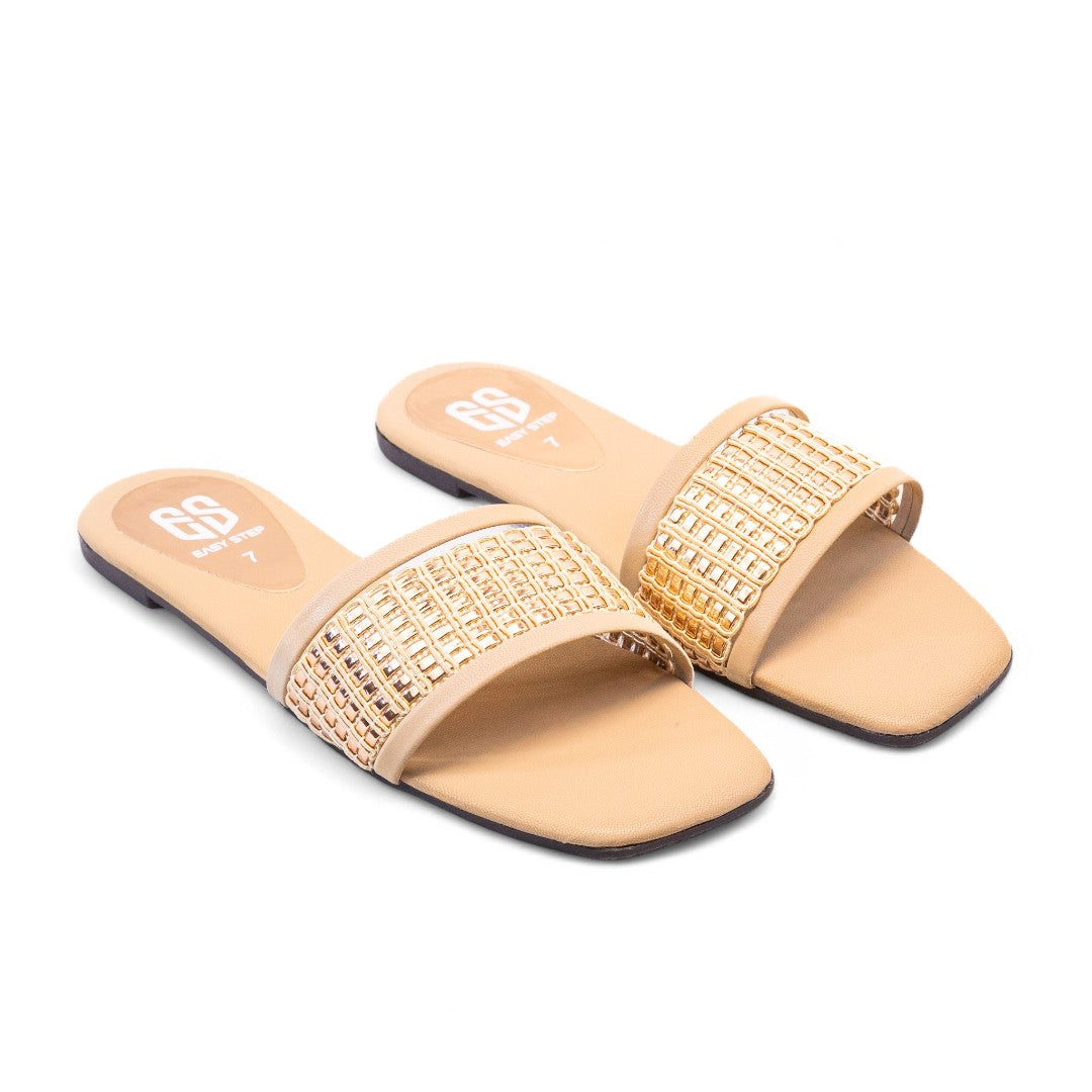 Beige Casual Slip Ons 335-7
