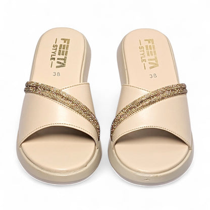 Fawn Comfy Slip-On Casual Slippers – 475-7