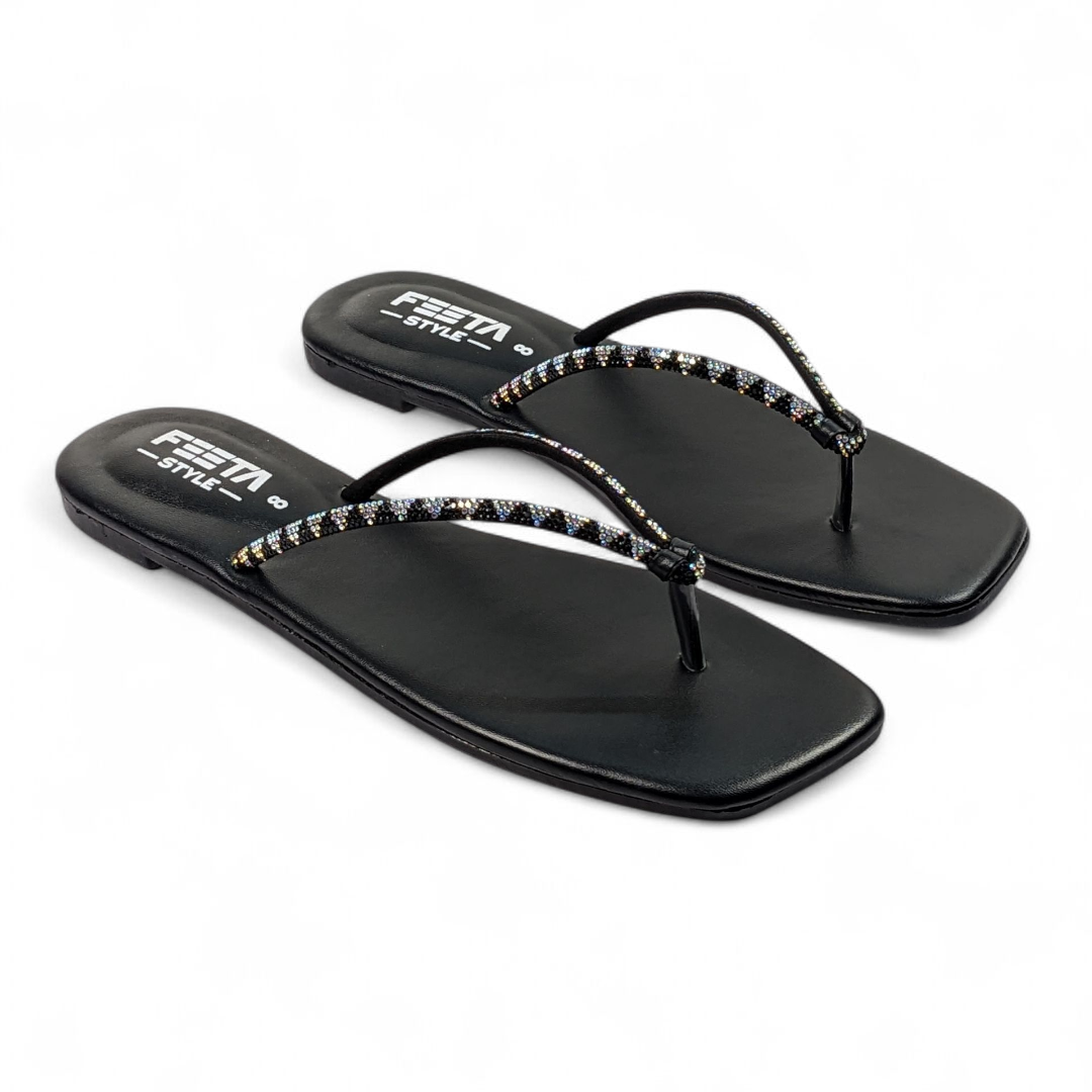 Black Casual Fancy Chappal 315-7