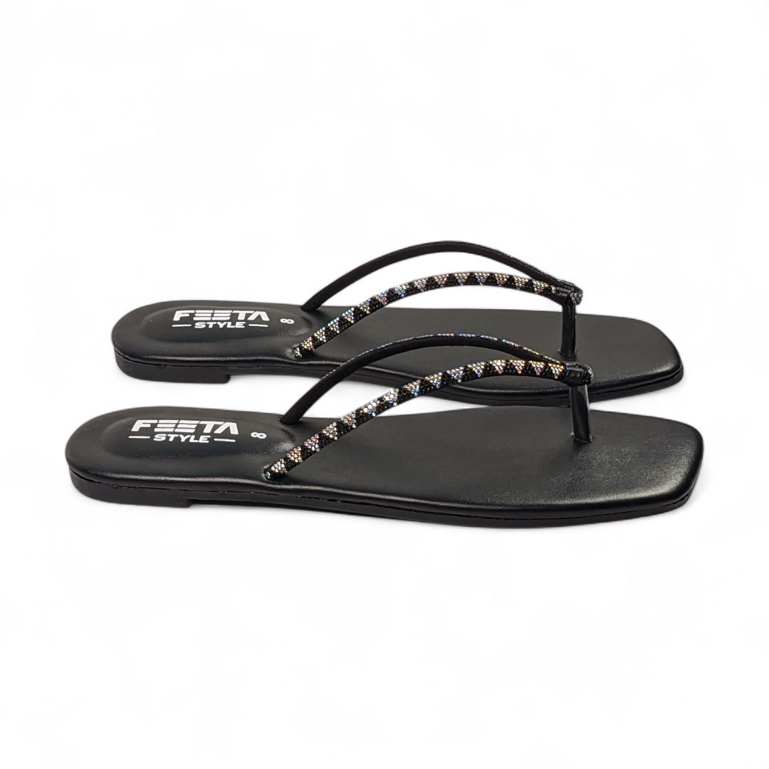 Black Casual Fancy Chappal 315-7