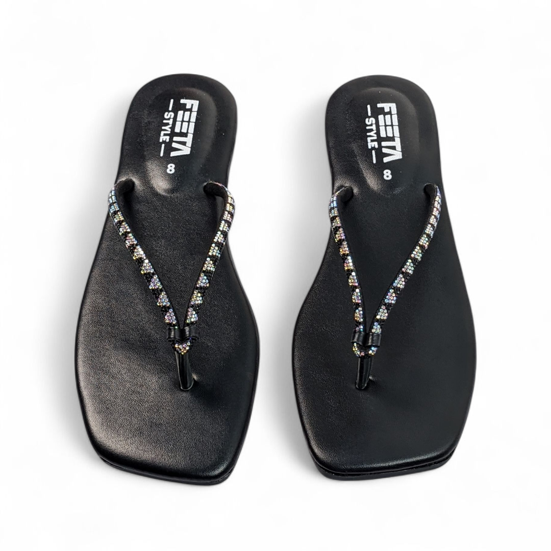 Black Casual Fancy Chappal 315-7