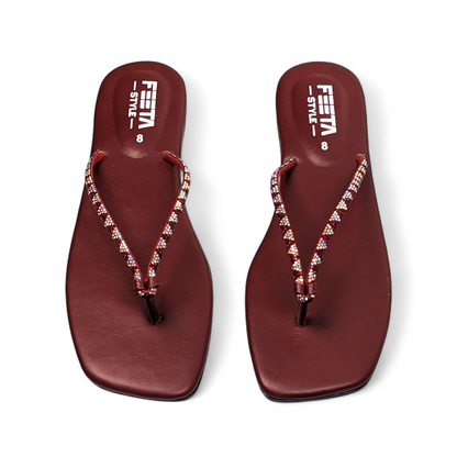 Maroon Casual Fancy Chappal 315-7