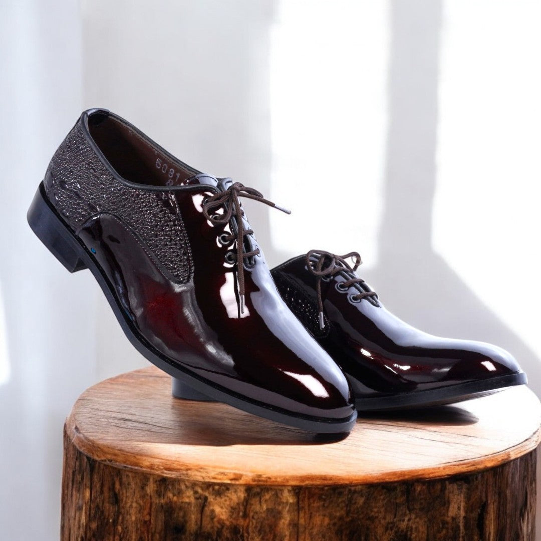 Men Formal Slip On Shoes - 1013-8 Maroon