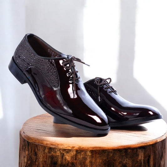 Men Formal Slip On Shoes - 1013-8 Maroon